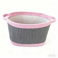 Bureau moderne pour enfants avec poignées en corde de coton écologiques, panier cadeau multifonctionnel, rangement flexible pour collations