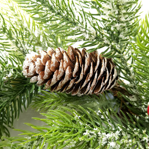 Guirnalda de Navidad Ecológica de 40 cm, Decoración Navideña para Interiores y Exteriores, Guirnalda de Ratán - Product Image 4