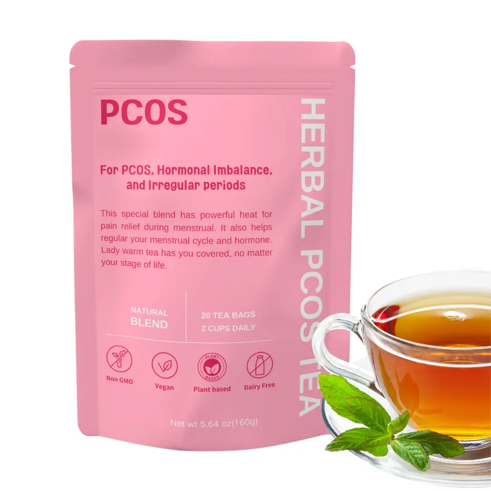 High quality Brown Sugar Ginger PCOS detox tea for period pain relief