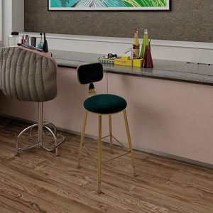 Light Luxury bar Chair Ins Simple Internet Celebrity bar <strong>Stool</strong> Front Desk Coffee Restaurant Casual Backrest <strong>High</strong> <strong>Table</strong> <strong>Stool</strong> - Product Image 6