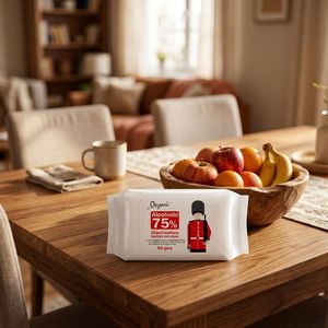 75 Lingettes humides alcoolisées désinfectantes, assainissantes et antibactériennes, 40 pièces, portables, pour le nettoyage des surfaces, jetables, vente en gros, OEM - Product Image 4