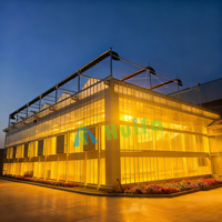 Serre agricole HUIFA de grande taille, 1000 m², pour la culture de poivrons, légumes et fleurs