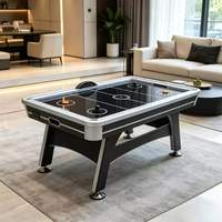 Mesa de Hockey de Aire Eléctrica E-SCORER de Diseño Negro Lujoso de Alta Gama de 7 Pies en Venta