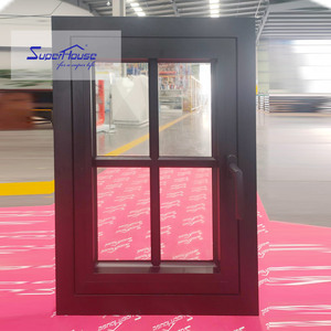 USA Florida villa maison utiliser la fenêtre de conception de gril <span class=keywords><strong>colonial</strong></span> FL fenêtre à battant en aluminium codée ouragan évalué avec moustiquaire - Product Image 4