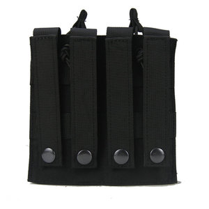 Poche à double chargeur tactique PALS, découpe laser Molle, étui de ceinture pour paintball, étui à munitions élastique - Product Image 3