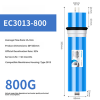 Filtre à membrane RO haute capacité pour EC3013-800 GPD, certification NSF/WQA, 120 L/heure, pour l'eau potable à domicile, à l'hôtel, à l'école