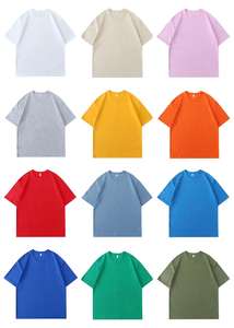 180 Gsm Cropped Boxy Fit Oversized Heavyweight t Shirt Custom Plain Cotton Design 100% Summer Mens Clothes Bulk White T-shirts - Product Image 5