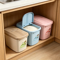 Conteneur de stockage de riz grande capacité, distributeur de céréales hermétique pour farine et céréales (anti-insectes)