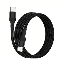 Nouveau câble de charge magnétique OEM ODM 1M, portable, 100W C-C, charge rapide, matériau PVC tressé