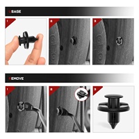 40 pièces de fixations de pare-chocs de voiture de haute qualité, clips de fixation de garde-boue automobile, fixations de carrosserie