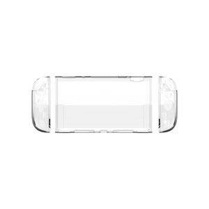 Funda protectora de cristal duro de PC dividida para NS <span class=keywords><strong>Nintendo</strong></span> <span class=keywords><strong>Switch</strong></span> 2 <span class=keywords><strong>V2</strong></span> Console Shell Clear Protector Cover - Product Image 1