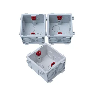 Wall 86*86mm Switch Housing PVC Surface auto jionted Electrical pvc square junction box