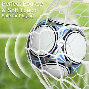 Balones de fútbol de cuero PU con logotipo personalizado de tamaño profesional 5 oficiales para entrenamiento - Product Image 6
