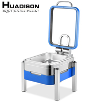 Chauffe-Plat Électrique Huadison pour Buffet, 4 Litres, Acier Inoxydable 304, 400W, Réchaud de Buffet Professionnel