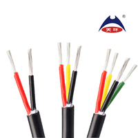 Kabel Silikon Karet Isolasi Suhu Tinggi YGC 2 Inti 3 Inti 4 Inti Multicore Terlilit 2.5mm 4mm 6mm 10mm