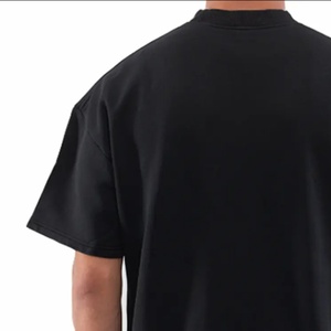 Camiseta de Algodón Grueso para Hombre, de Alta Calidad, con Logotipo Personalizado, Diseño en Blanco, Hombros Caídos, Cuello Redondo, Talla Grande - Product Image 5