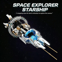 Ensemble de blocs de construction de navette spatiale EPT Kaiyu Aerospace Explorer, jouet éducatif en plastique ABS, modèle à l'échelle 1:12 pour enfants