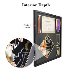 Afstudeerschaduwdoos 23X27 Inch Vitrine Behouden Diploma Pet Kwastje Stola Medaille Schaduwframe - Product Image 2