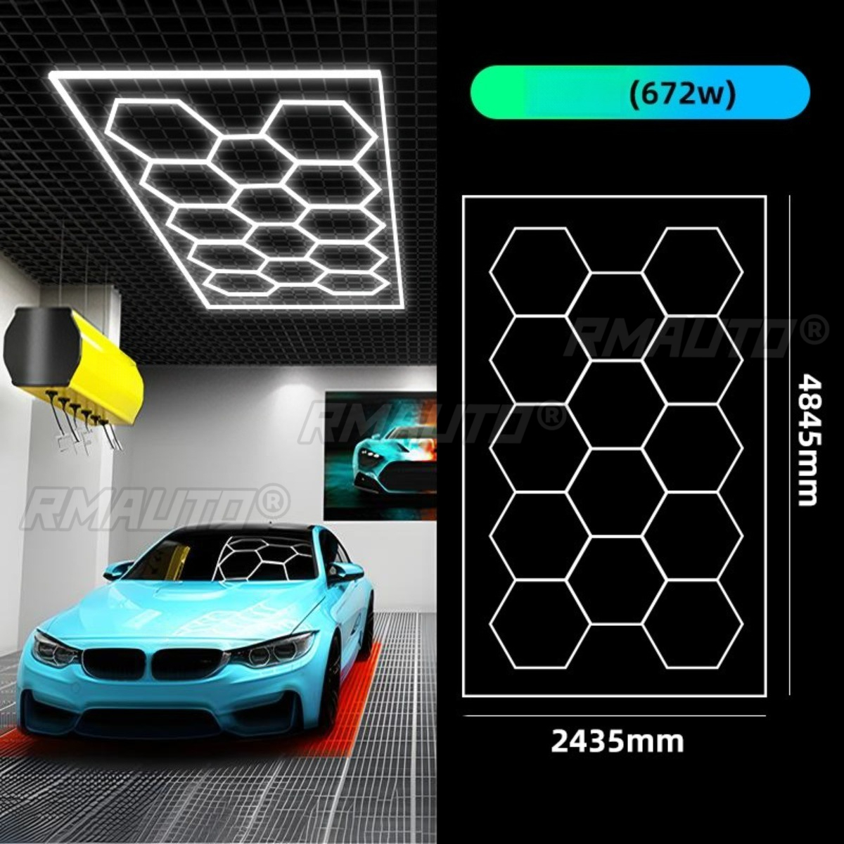 6500K 220V 672W