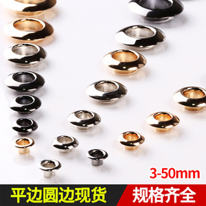 Metal Eyelets Round Brass Mirror Electroplating Durable Garment Hardware - Product Image 2