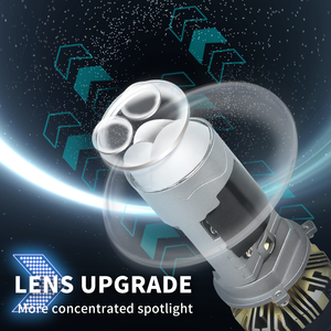 เครื่องฉายแสงเลเซอร์ขนาดเล็ก H4 130W P8Pro ได้สูงสุดพร้อม<span class=keywords><strong>หลอด</strong></span>คูเปอร์ LED เลนส์ไฟหน้ารถยนต์ - Product Image 4