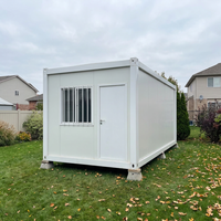 Conception moderne, maison conteneur préfabriquée modulaire portable de 20 pieds, démontable, en kit, pour école, bureau, villa, appartement