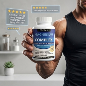 Custom LOGO &amp; Formula GMP Stock TK Popular Magnesium Complex <strong>Supplements</strong> 1000 mg Malate Citrate Muscle Support Magnesium Capsule - Product Image 4