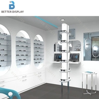 Meuble de présentation pour lunettes de vue et de soleil, vitrine murale pour opticien