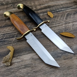 Couteau de chasse russe à lame fixe en bois, manche en bois, fabrication DIY OEM, pour la survie en camping, lame 7Cr13Mov, dureté 57HRC, longueur totale 22,4 cm, pour l'extérieur - Product Image 5