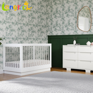 Lit de bébé en acrylique transparent moderne et polyvalent pour <span class=keywords><strong>chambre</strong></span> à coucher, hôtel, hôpital, salle à manger, salon, utilisation scolaire - Product Image 3