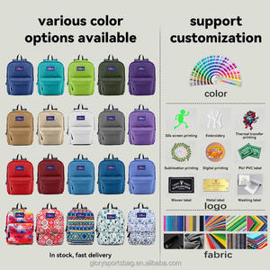 Sac à dos d'école pour étudiants, sac à dos de sport pour ordinateur portable, sac à dos classique imperméable et léger pour femmes et hommes, fabriqué en usine BSCI - Product Image 2