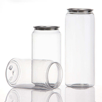 Pot en plastique PET transparent avec couvercle à tirette, impression personnalisée du logo, prix usine Nicro, capacité B4-650ml, impression sérigraphique, pour boissons, jus, thé