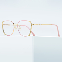 Gafas de Moda al por Mayor con Marco Metálico Estilo Ojo de Gato para Boutiques y Tiendas en Línea, Gafas Fotocromáticas con Bloqueo de Luz Azul