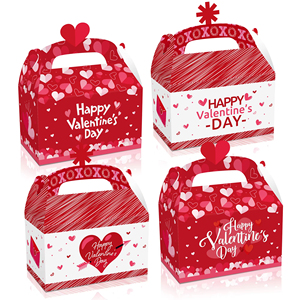 <span class=keywords><strong>Feliz</strong></span> Día de San Valentín Caja de regalo Love Velentine's Day Party Candy 3D Caja de papel de mano - Product Image 1