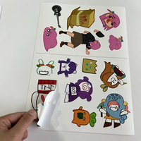Quantité minimale de commande bas A4 taille étanche autocollant personnalisé feuille Logo impression auto-adhésif vinyle baiser coupe feuille d'autocollant