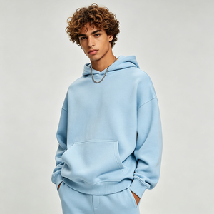 Sudadera con Capucha Personalizada para Hombre, Corte Regular, Estampado Personalizado, Bordes sin Rematar, Estilo Urbano - Product Image 3
