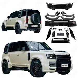 Kit de carrocería de coche a <span class=keywords><strong>precio</strong></span> de fábrica, Kit de cambio a Lunma para <span class=keywords><strong>Land</strong></span> <span class=keywords><strong>Rover</strong></span> <span class=keywords><strong>Defender</strong></span> 2019-2025, contiene parachoques, tubos de escape, cejas - Product Image 1
