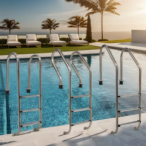 Accesorios para <span class=keywords><strong>piscinas</strong></span> Venta caliente escalera <span class=keywords><strong>de</strong></span> <span class=keywords><strong>acero</strong></span> inoxidable precio sobre el suelo escalera <span class=keywords><strong>de</strong></span> aluminio <span class=keywords><strong>de</strong></span> 3 escalones para piscina - Product Image 6