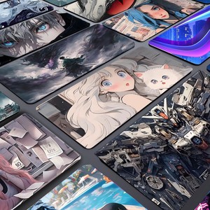Alfombrilla de Ratón Personalizada con Diseño de Anime, Alfombrillas de Juego Impresas con Logotipo, Material de Lámina de Goma, Alfombrillas para Teclado y Ratón de Computadora - Product Image 5