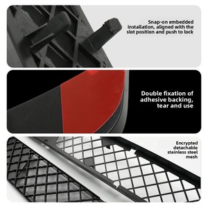 Nueva versión modelo Y cubierta protectora de modificación de tanque de agua de red de insectos de coche para 25 accesorios exteriores de entrada de aire Tesla - Product Image 4