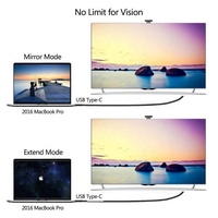 Câble adaptateur USB 3.1 Type-C vers HDMI 4K 2M pour moniteur TV