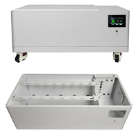 Kit Kotak Baterai Penyimpanan Energi DIY 48V 51.2V JK BMS V19 Display Chassis Kosong Lithium yang Dapat Ditumpuk untuk Sel LiFePO4 Output 15kW