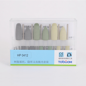 Set di lucidatrici dentali in Silicone Kit di lucidatura in resina e gomma per protesi acrilica prodotto da laboratorio HP0308D laboratorio dentale HP Kit di macinazione - Product Image 6