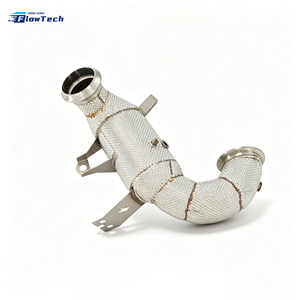 Tubo de escape de alto rendimiento para Mercedes Benz AMG A45 W176 CLA45 C117 GLA45 X156 M133 2.0T 304 SS, conexión directa con escudo térmico - Product Image 4
