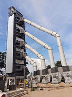 Sécheuse verticale à grains de riz avec silo, alimentée par du carburant électrique, diesel, charbon, granulés de biomasse, 100 tonnes, 200 tonnes, 300 tonnes, 500 tonnes par jour