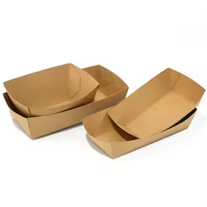 Barquettes jetables en carton kraft avec revêtement PLA pour la restauration rapide et les snacks - Product Image 6