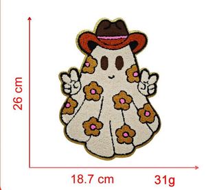 แพทช์ปักลายผีแมงมุมสุดน่ารัก ขนาดใหญ่ ขอบสีทอง ลายธีมฮาโลวีน สำหรับตกแต่งเสื้อฮู้ดและกระเป๋า - Product Image 2