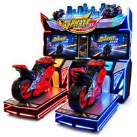 LECHUANG Ensemble complet de simulateur de conduite automobile, machine de jeu d'arcade de course avec volant pour centres de divertissement intérieurs