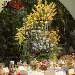 JY, nuevo estilo, <span class=keywords><strong>torre</strong></span> para pastel, cuerno artificial, corredor, flores, centros de mesa, soporte, arco de flores para boda, 2017 - Product Image 4