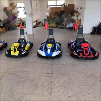 Diseño anticolisión comercial QIQU para pistas de Kart, motores duales de 450W, tracción trasera, Go Kart eléctrico